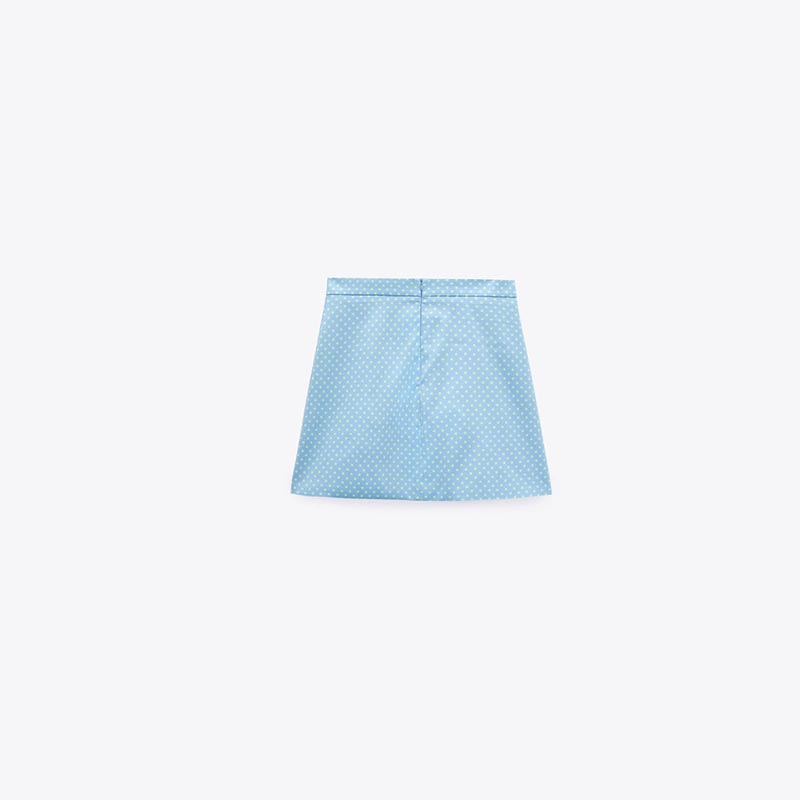 polka dot mini skirt