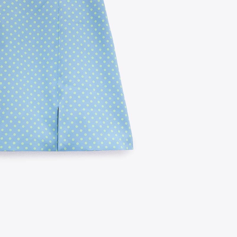 polka dot mini skirt