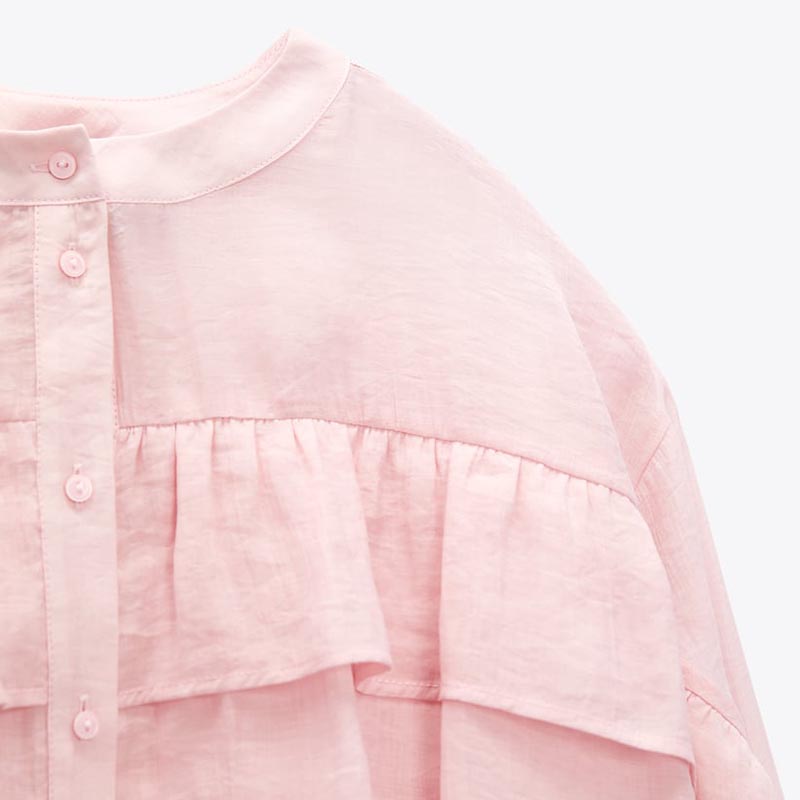 layered embellished romantic shirt