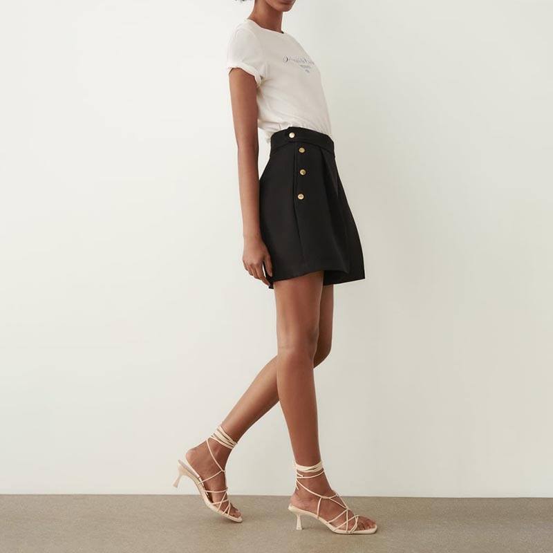 Pleated High Waist Lounge Shorts