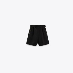 Pleated High Waist Lounge Shorts