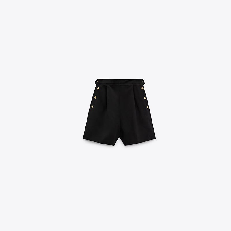 Pleated High Waist Lounge Shorts