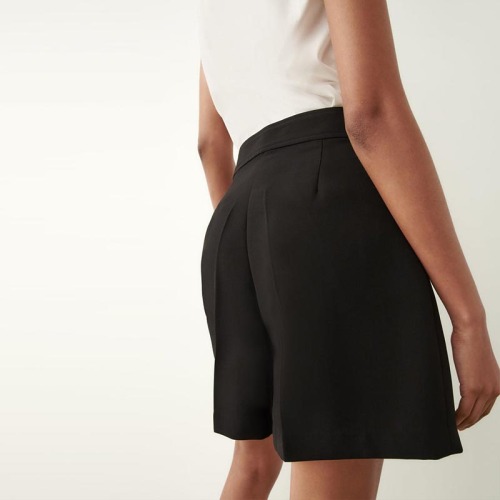 Pleated High Waist Lounge Shorts
