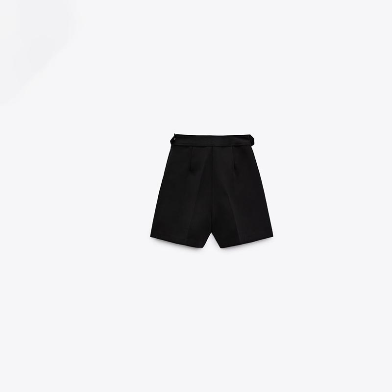 Pleated High Waist Lounge Shorts