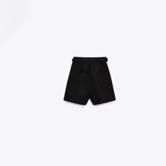Pleated High Waist Lounge Shorts