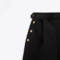 Pleated High Waist Lounge Shorts