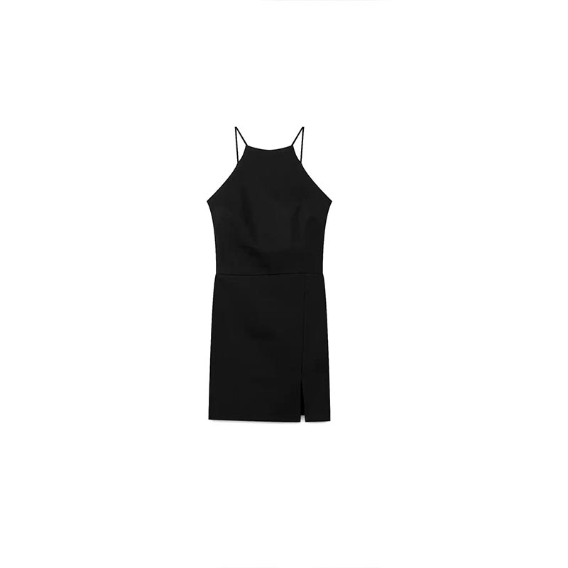 halterneck short dress