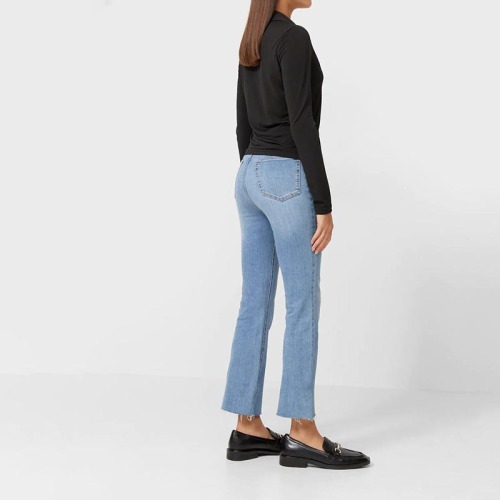 cropped flared jeans