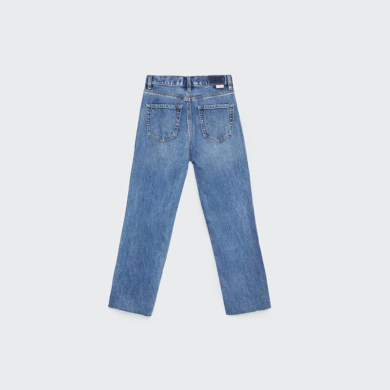 straight leg cropped jeans