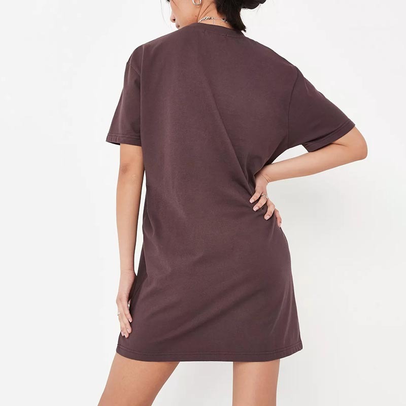 blue basic t shirt dress