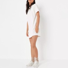 blue basic t shirt dress