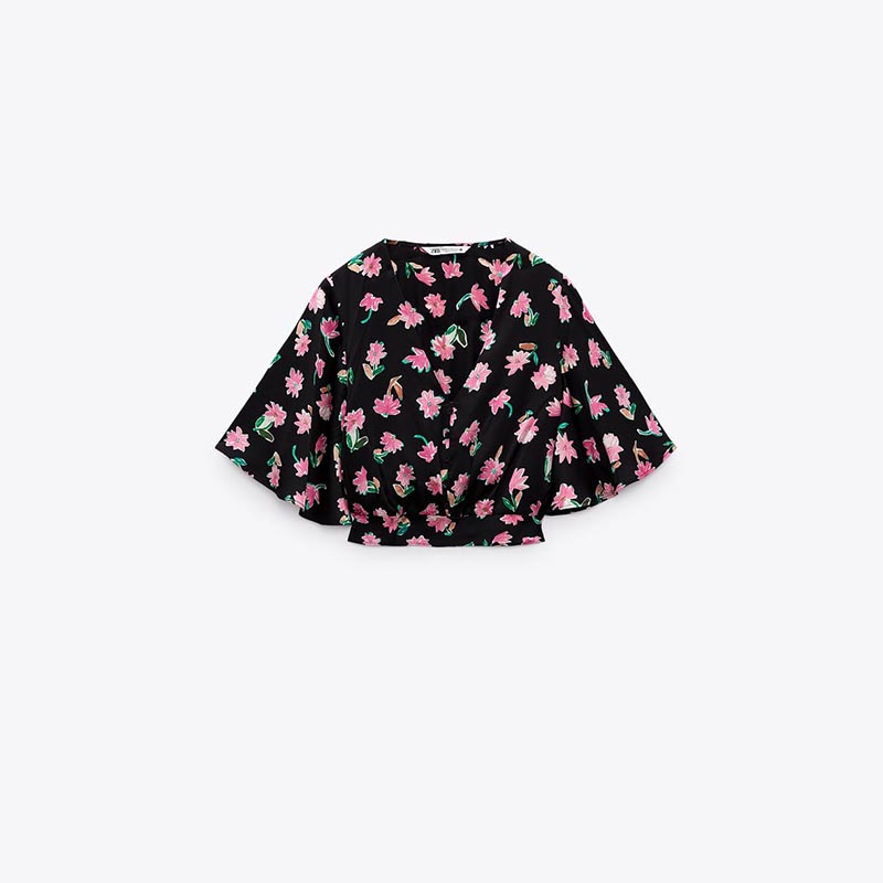 floral print short shirt