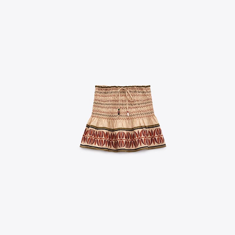embroidered skirt