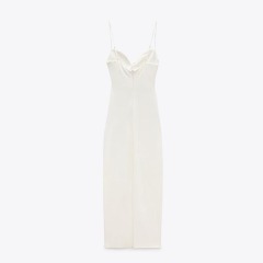 ruched midi dress