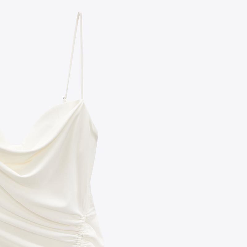 ruched midi dress
