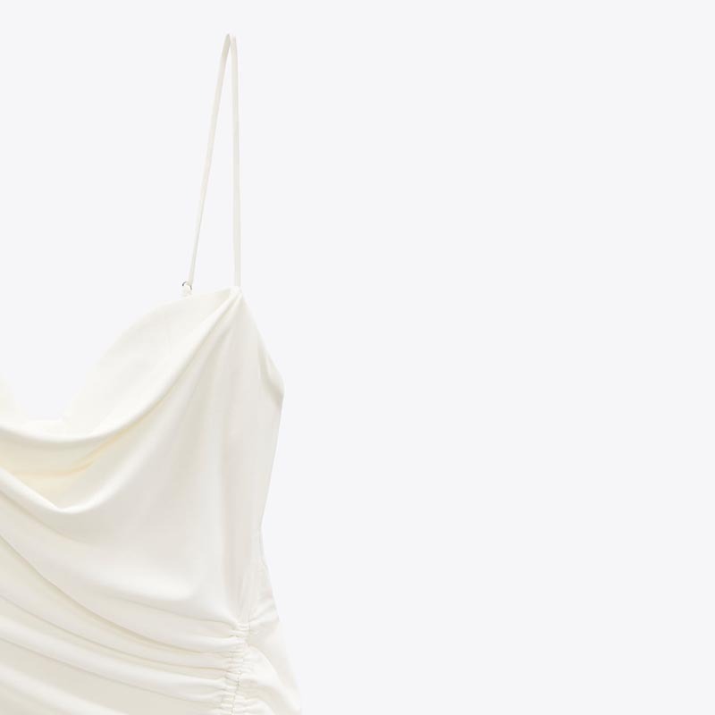 ruched midi dress