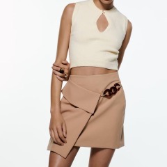 criss-cross miniskirt