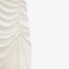 ruched midi dress
