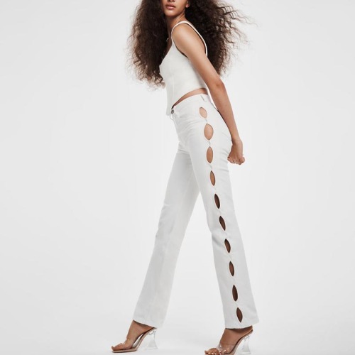 open-fit straight-leg jeans