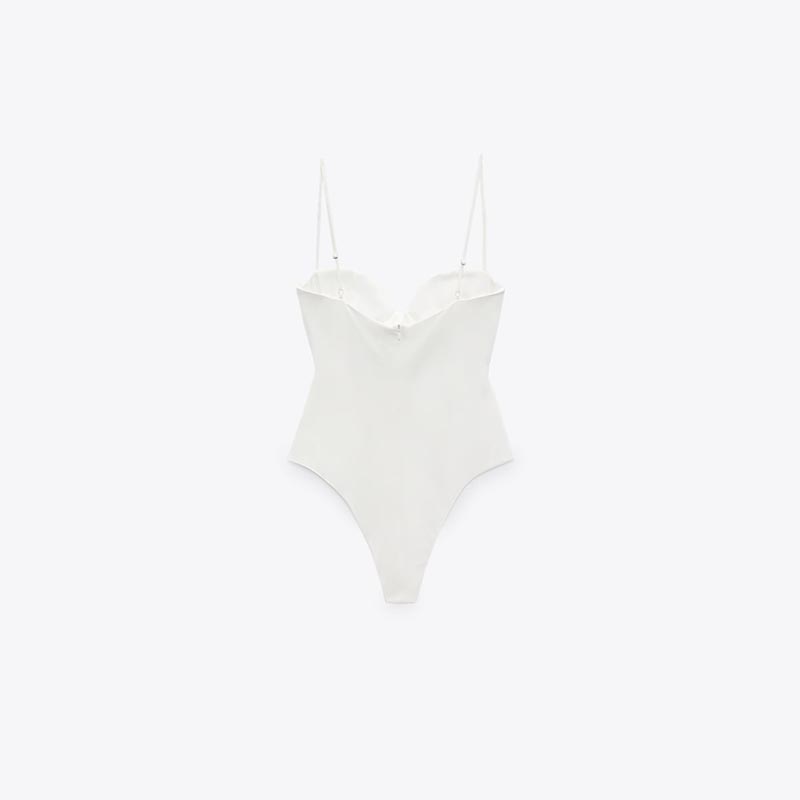 pleated bodysuit