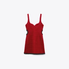TEXTURED CUT-OUT DRESS