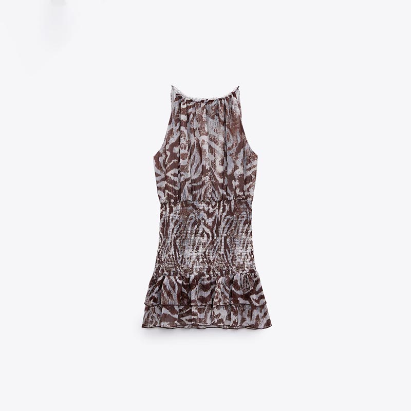 printed short dress
