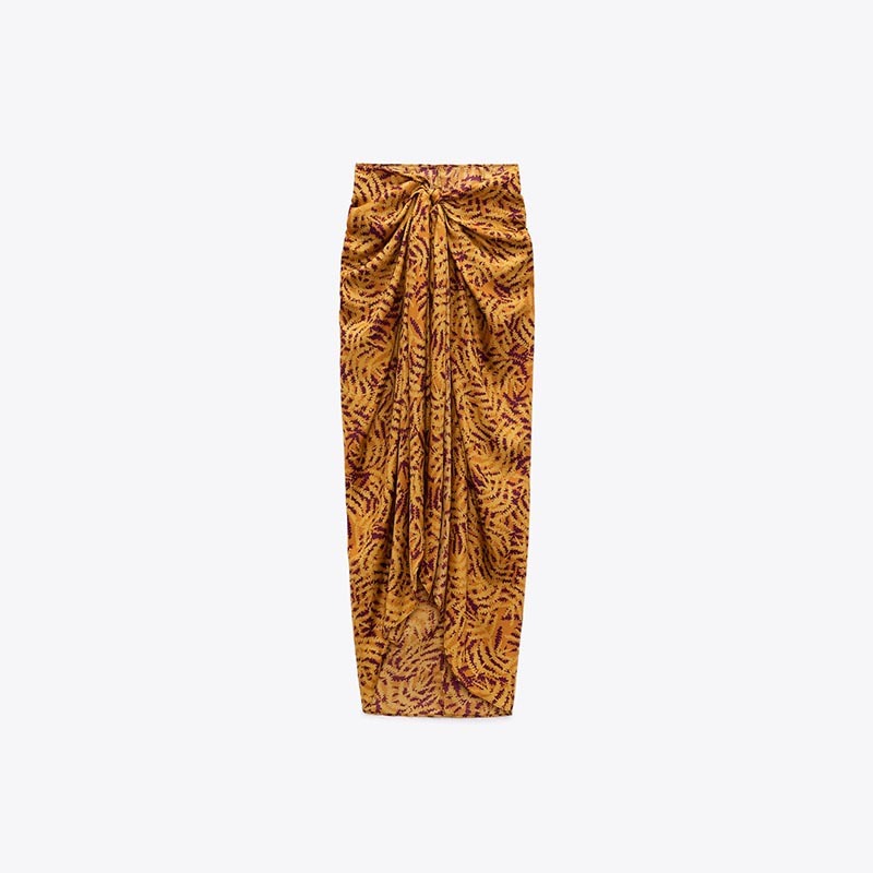 printed sarong dress