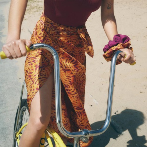 printed sarong dress