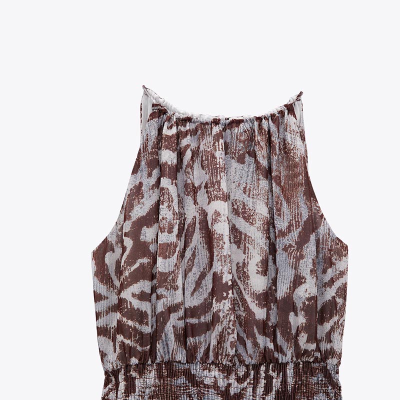 printed short dress