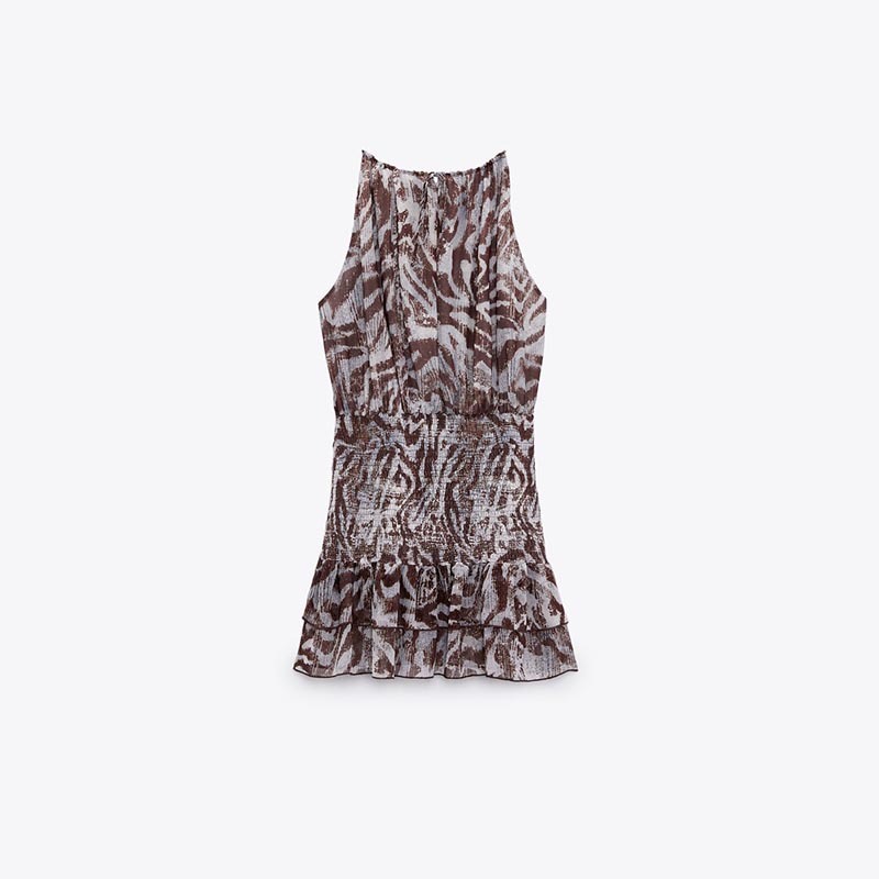 printed short dress