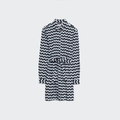 printed shirt dress