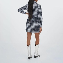 printed shirt dress