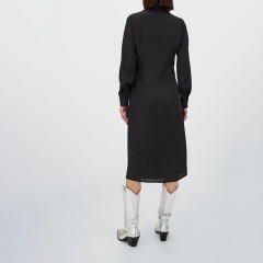 satin midi dress