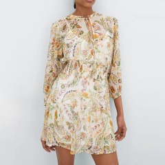 boho chiffon dress