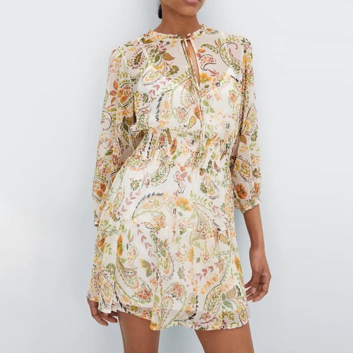 boho chiffon dress