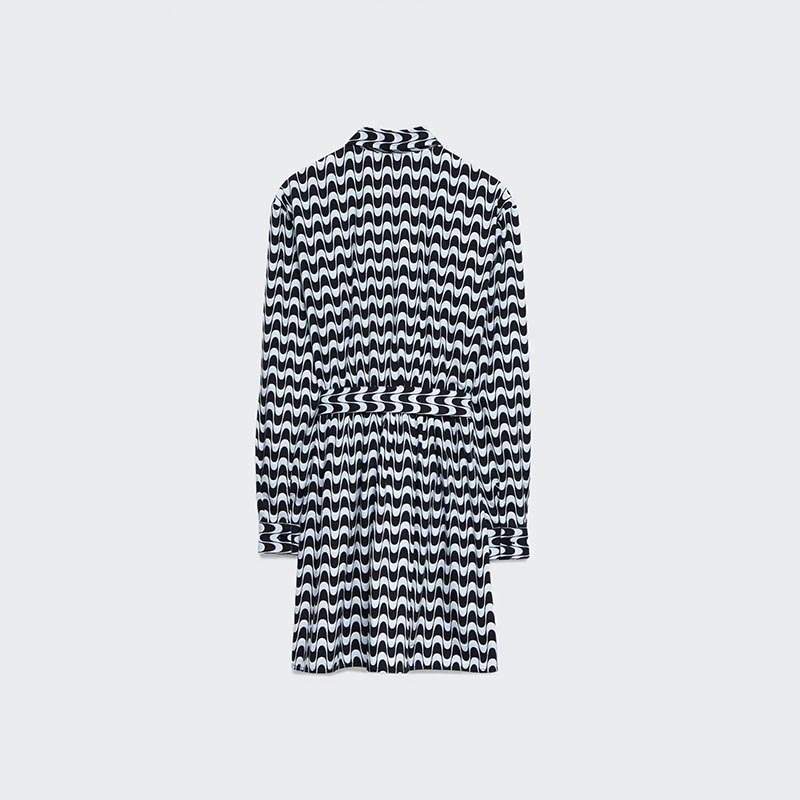 printed shirt dress