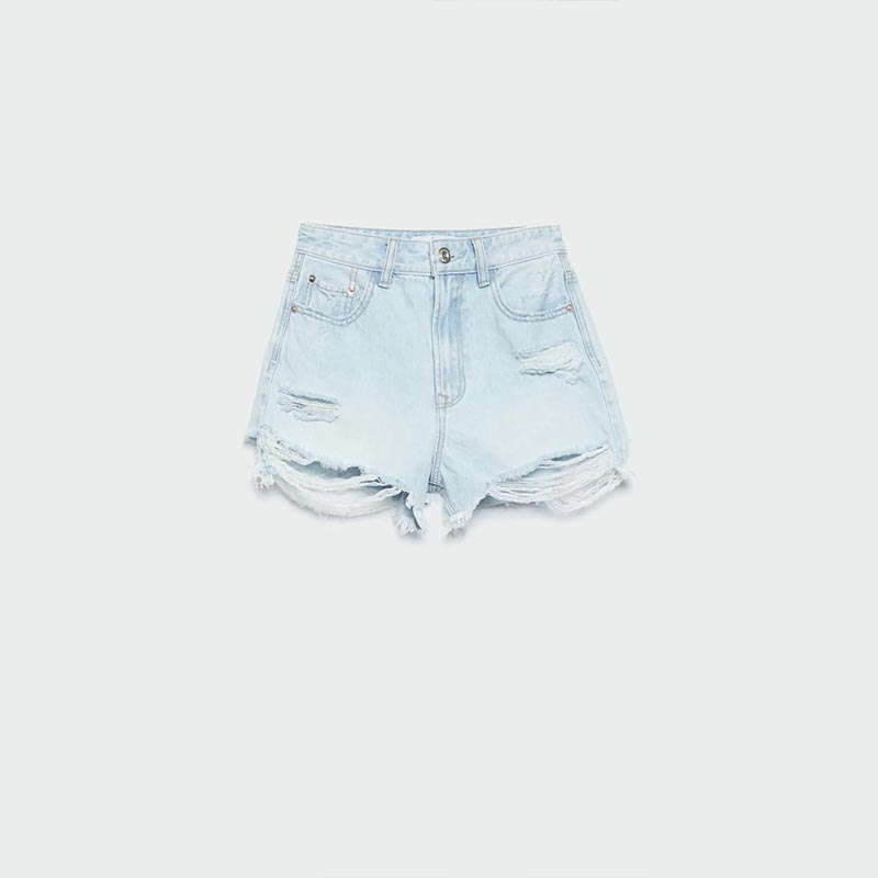 ripped denim shorts