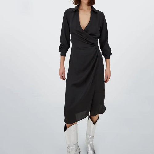 satin midi dress