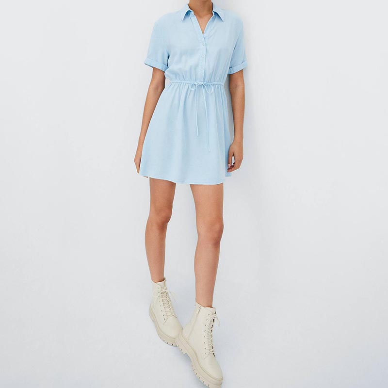 short sleeve shirt dress