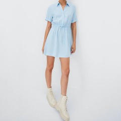 short sleeve shirt dress