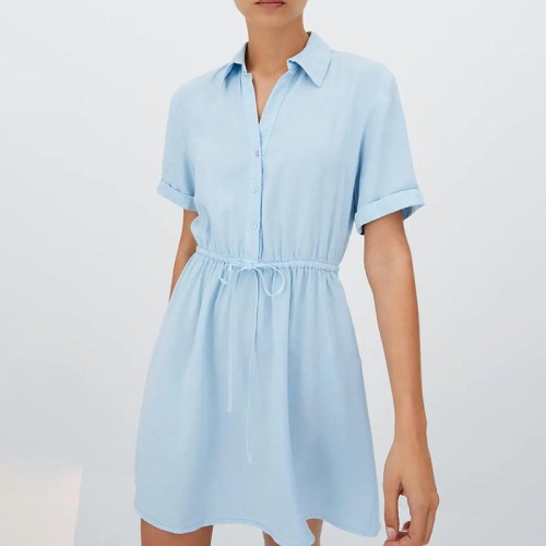 short sleeve shirt dress