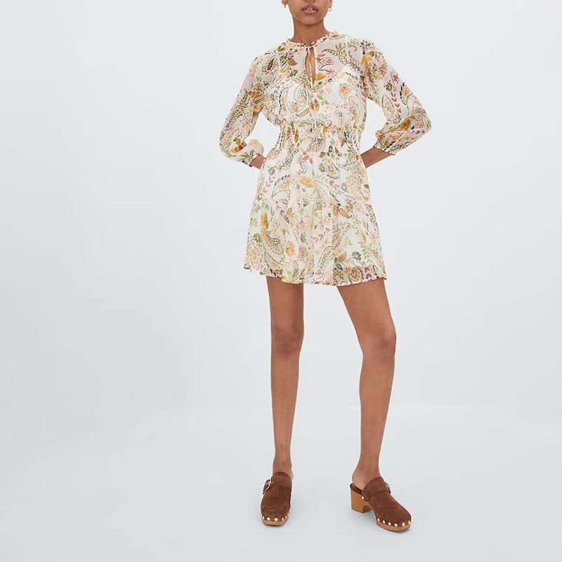 boho chiffon dress