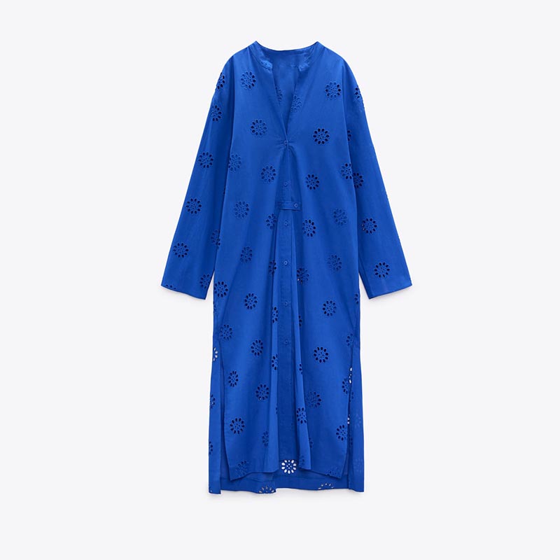embroidered kaftan dress