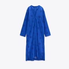 embroidered kaftan dress