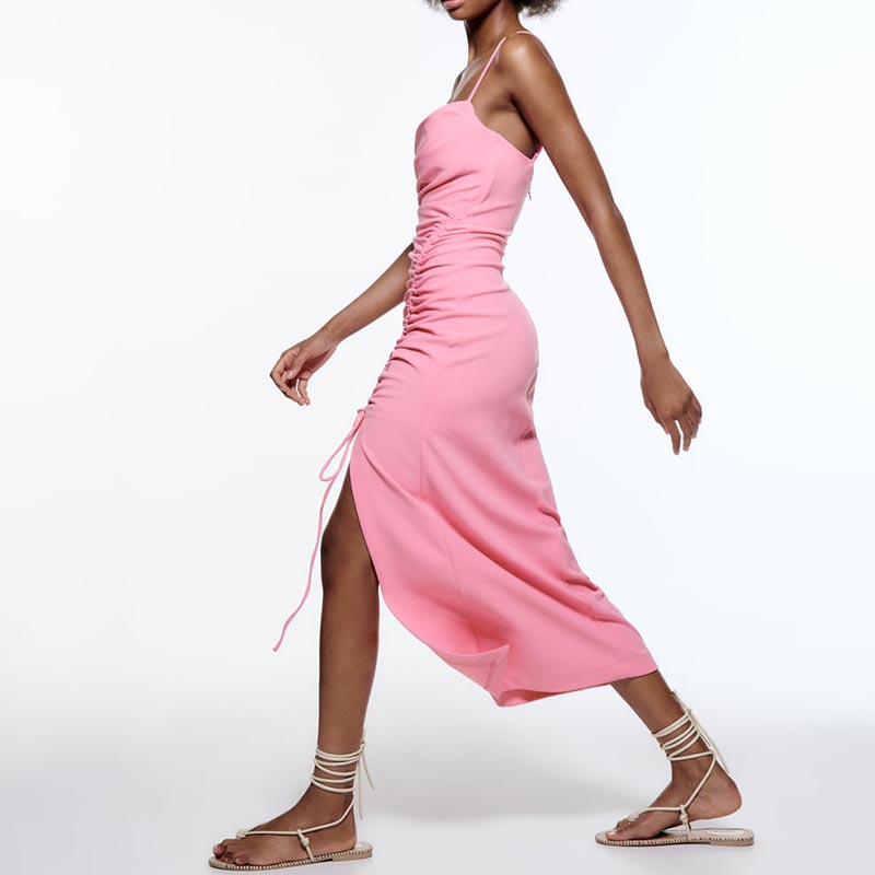 Ruched Midi Dress