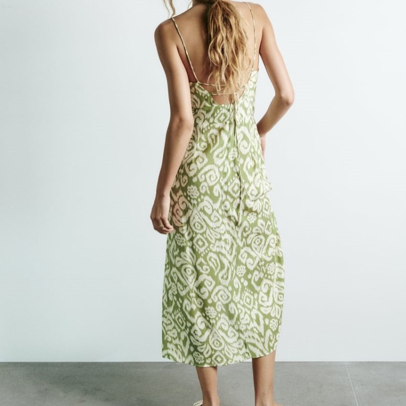 Printed Corsetry-inspired Dress