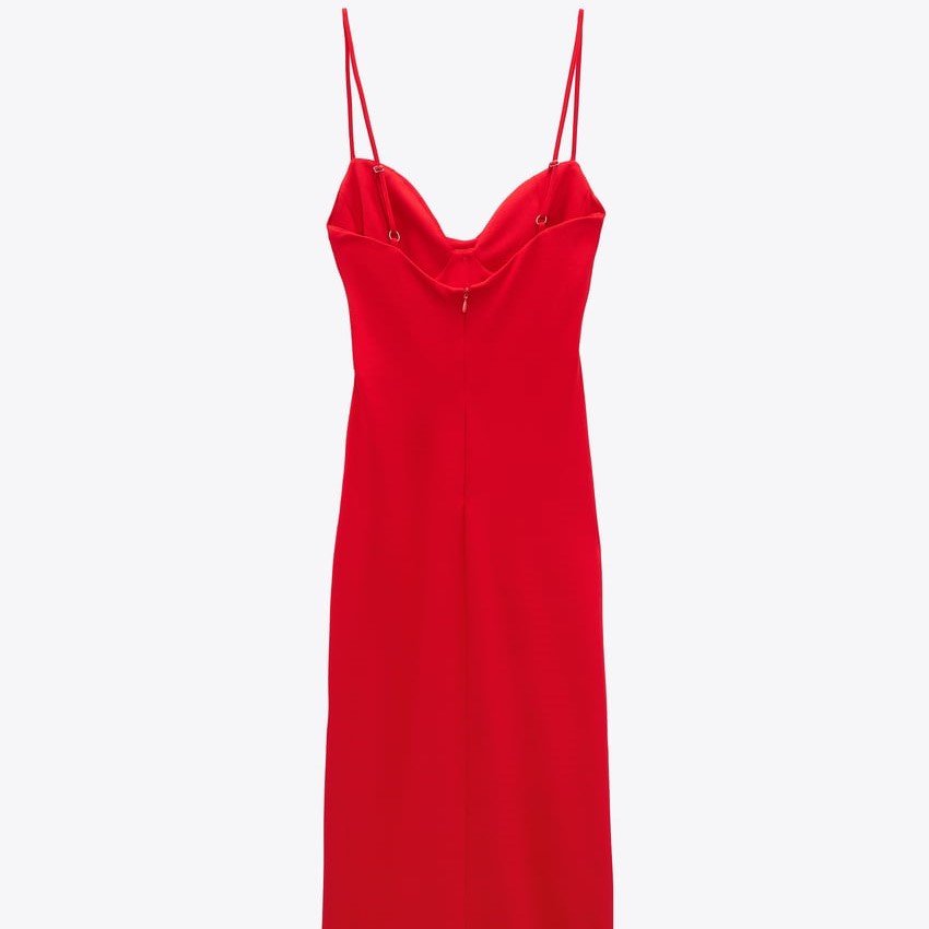 Midi Dress With Draped Detail