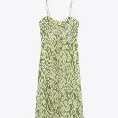 Printed Corsetry-inspired Dress