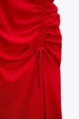Midi Dress With Draped Detail