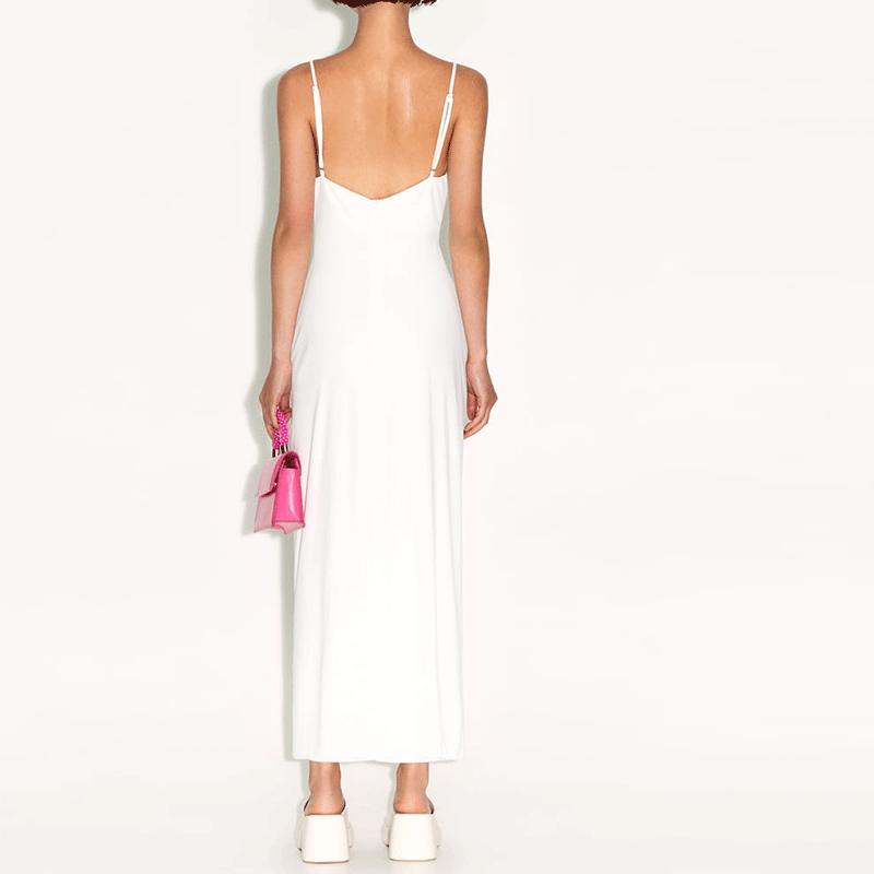 Midi Dress With Draped Detail
